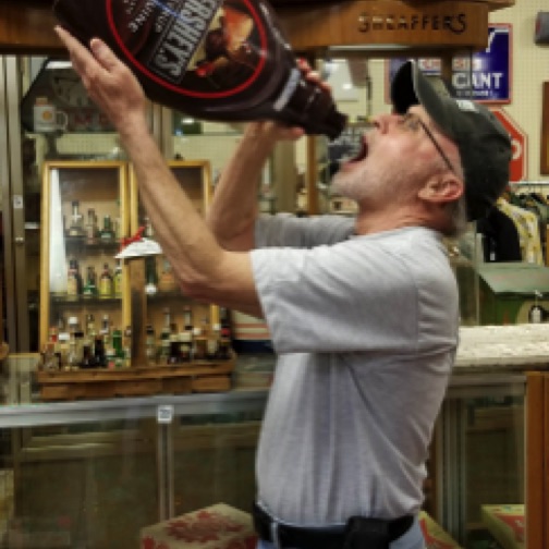 Woody sized Hershey Syrup bottle